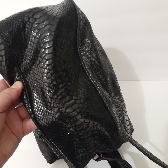 MK Black Handbag With Gold Accent - Picture 12 of 16